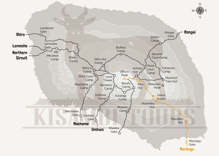 best recommended Kilimanjaro hiking trails